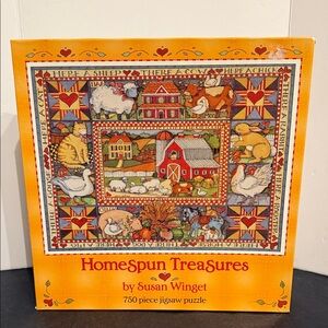 Homespun Treasures 750 piece jigsaw puzzle by Susan Winget